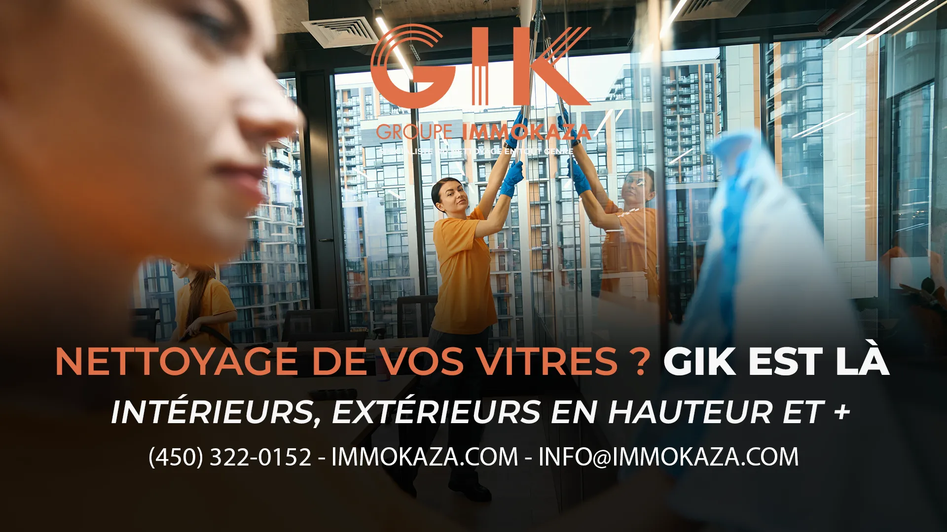 NETTOYAGE VITRE - GROUPE IMMOKAZA